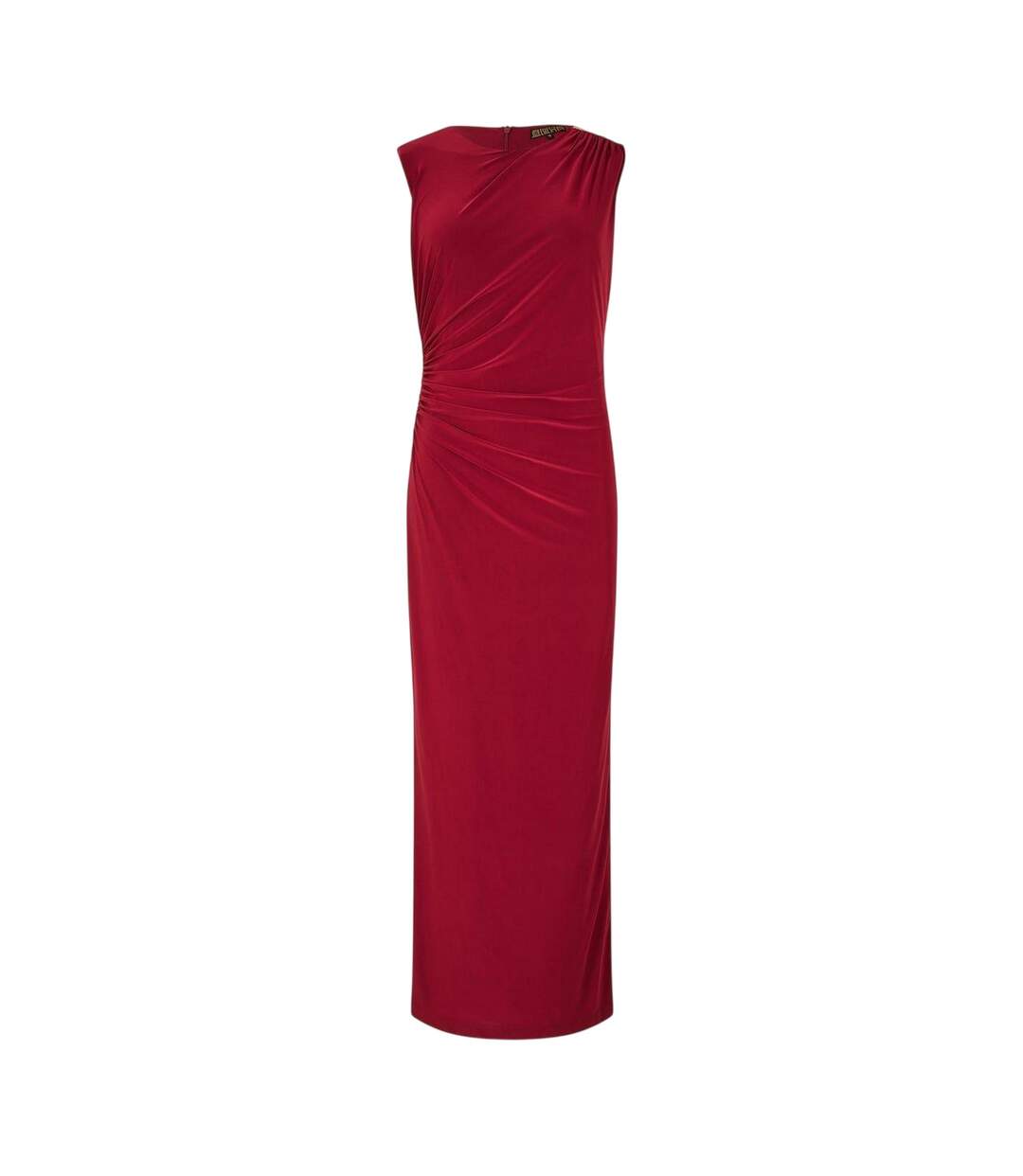 Womens/ladies Cinched Waist Maxi Dress Wine Biba-3