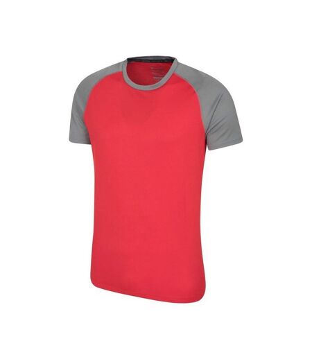 Mountain Warehouse Mens Endurance Breathable T-Shirt (Red/Gray) - UTMW211