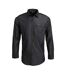 Premier Mens Denim Contrast Stitching Shirt (Black Denim)