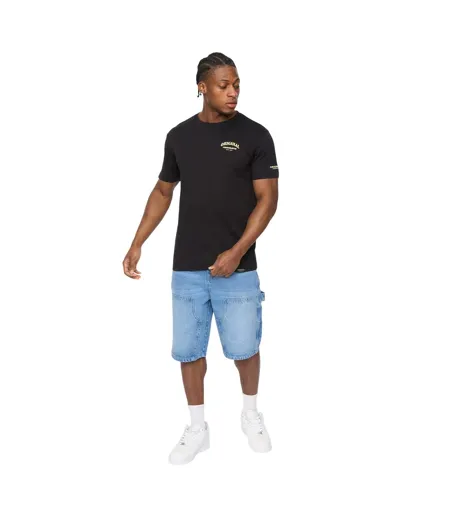 Mens Labstock T-shirt Black Crosshatch