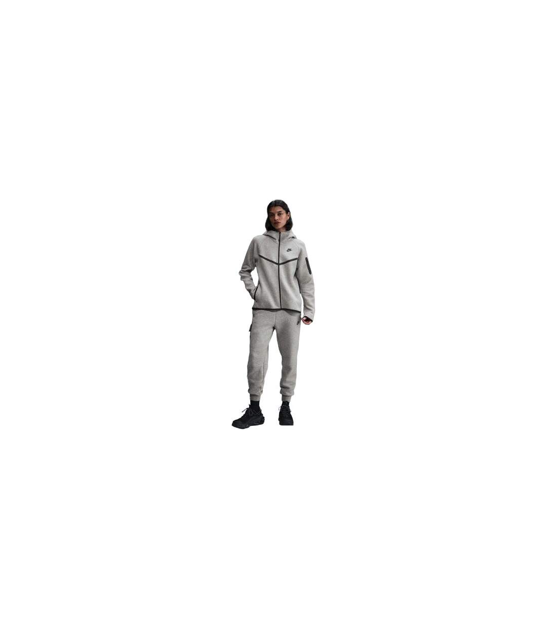 Veste À Capuche Windrunner Femme Gris Noir Nike-1
