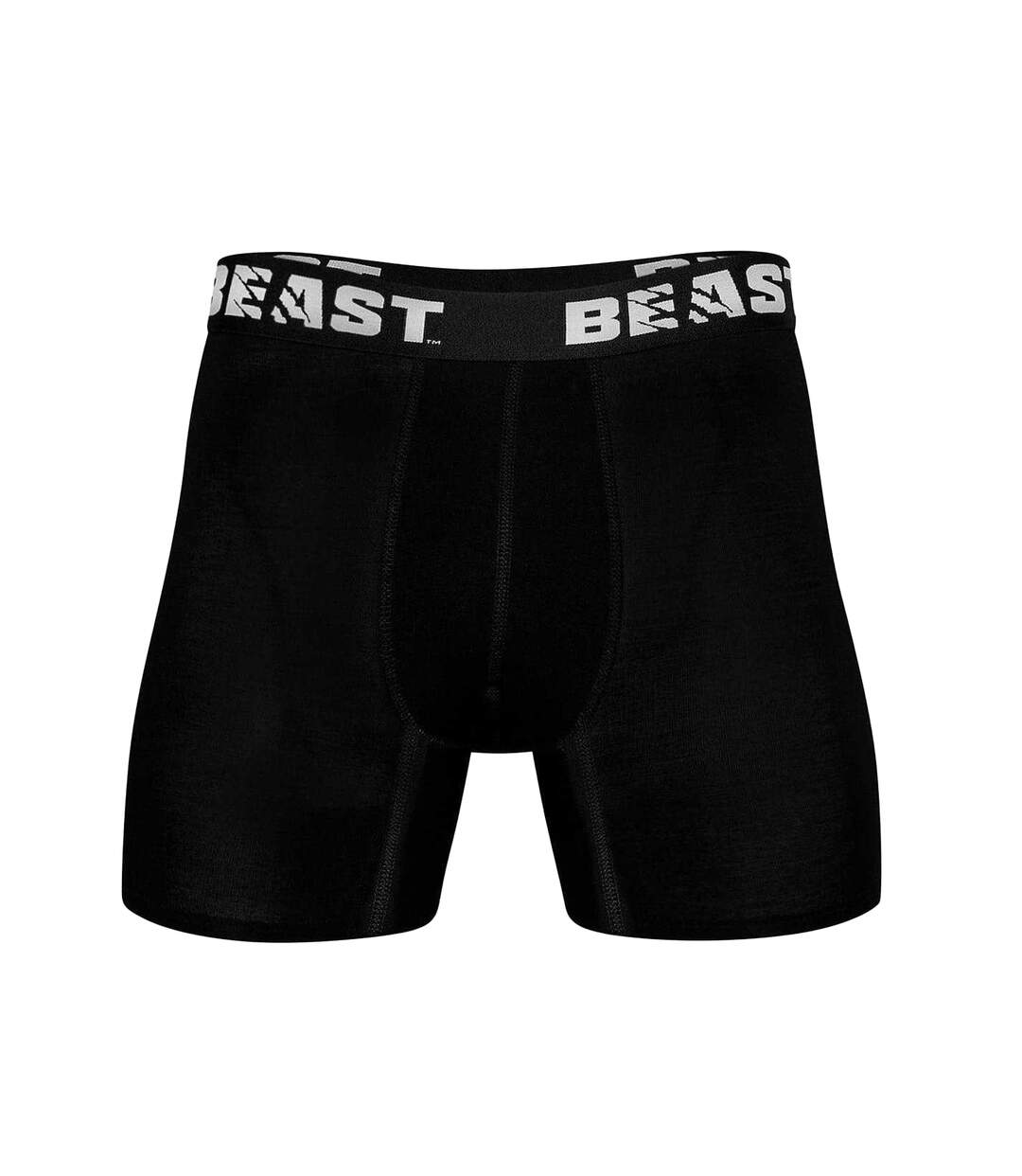 Mens Anti-chafe Boxer Shorts Black BEAST-2