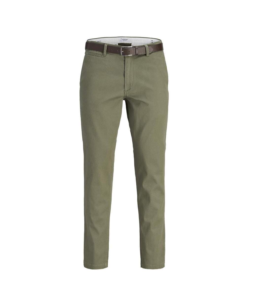 Chino slim kaki homme jack & jones cody-1