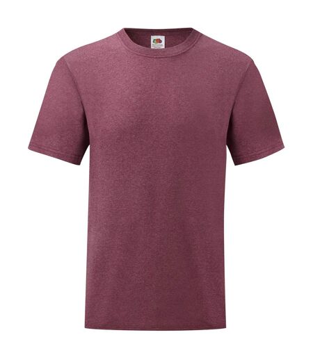 T-shirt valueweight homme bordeaux chiné Fruit of the Loom