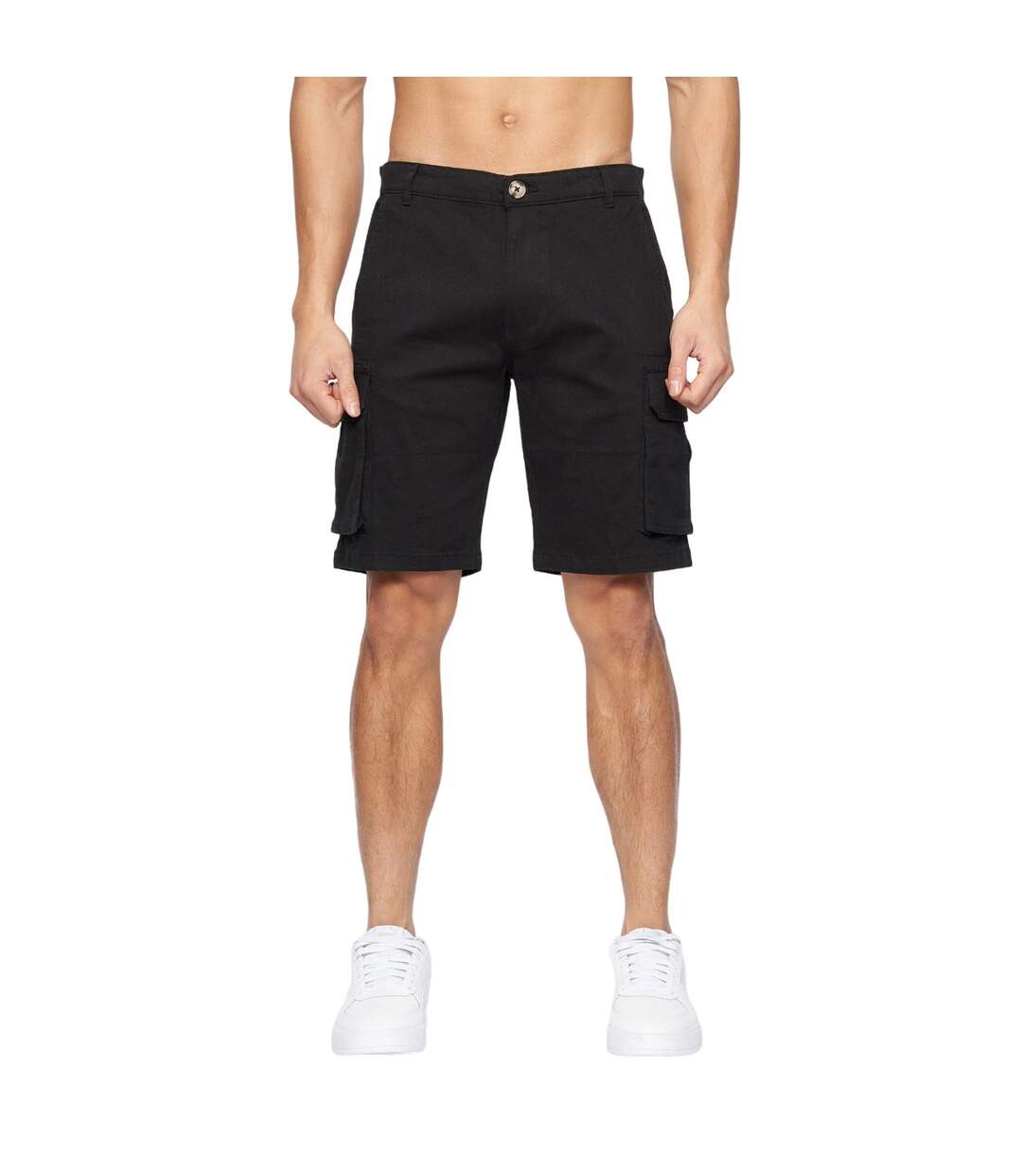 Short à poches frentons homme noir Crosshatch-1