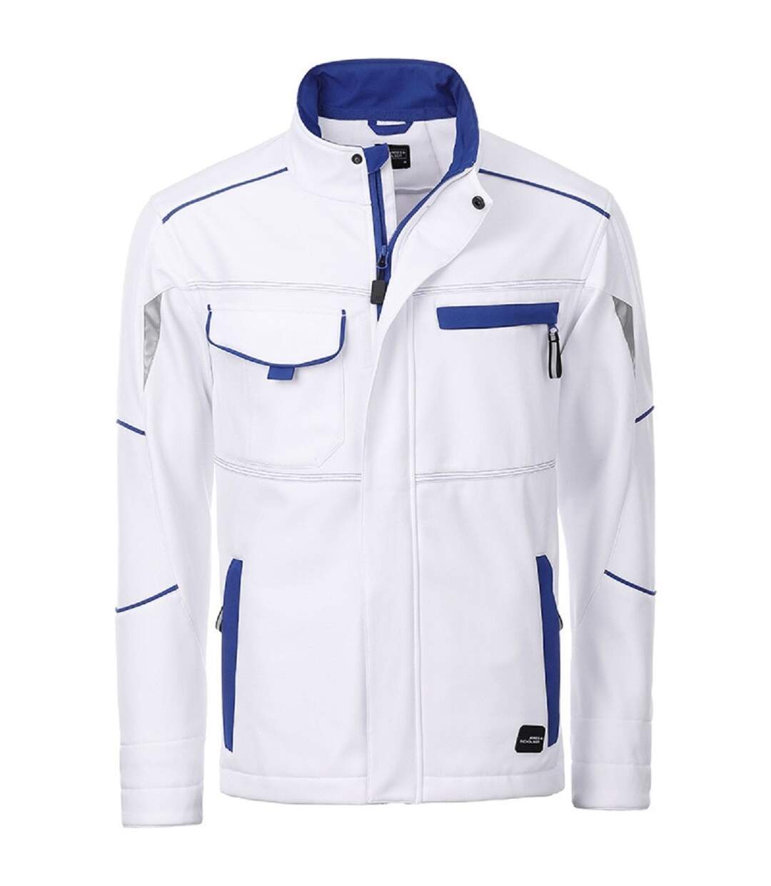 Veste de travail softshell unisexe - JN851 - blanc-1