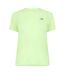 Womens/ladies Logo Short-sleeved Athletic T-shirt Green New Balance-2