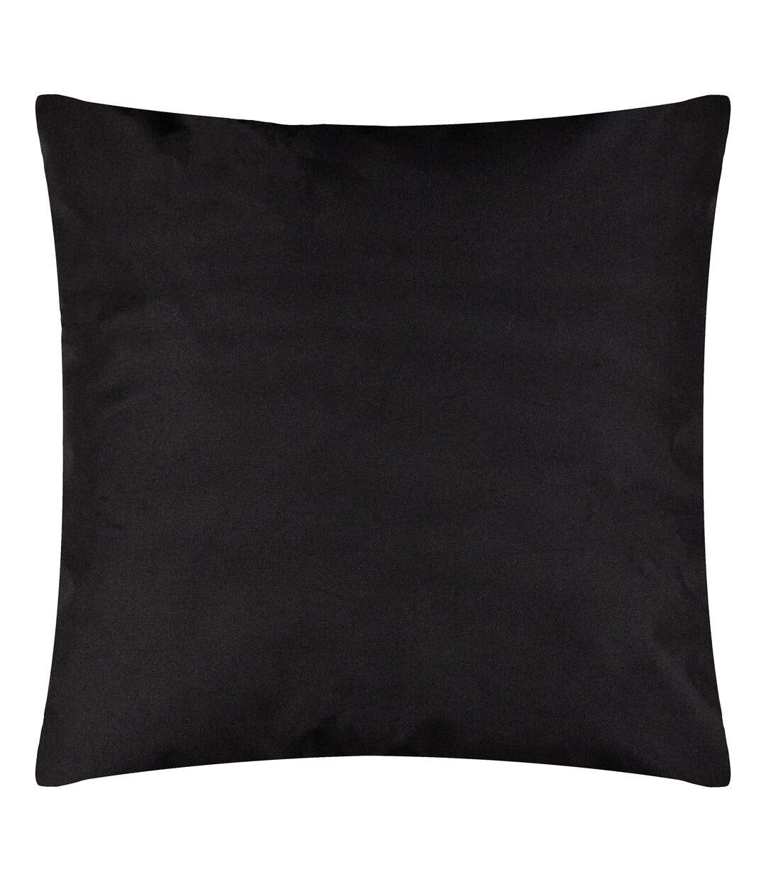 Wrap plain outdoor cushion cover 43cm x 43cm black Furn