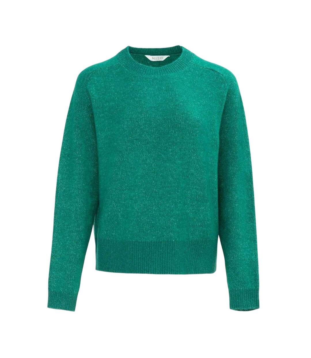 Pull Motif/style Uni Femme Bleu Sarcelle Miso-1