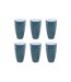 Lot de 6 Verres en Plastique Réutilisable Square 50cl Bleu Pétrole-1