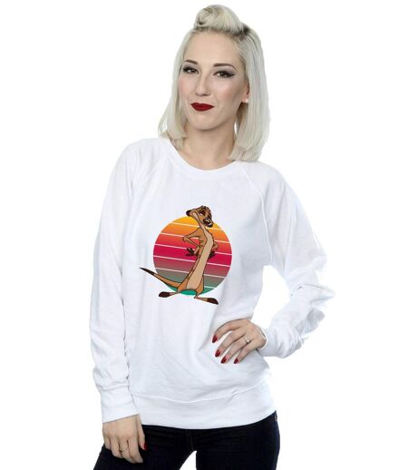 Disney Womens/Ladies The Lion King Timon Sunset Sweatshirt (Blanc) - UTBI22082