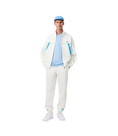 Pantalon De Jogging Homme Blanc Bleu Lacoste