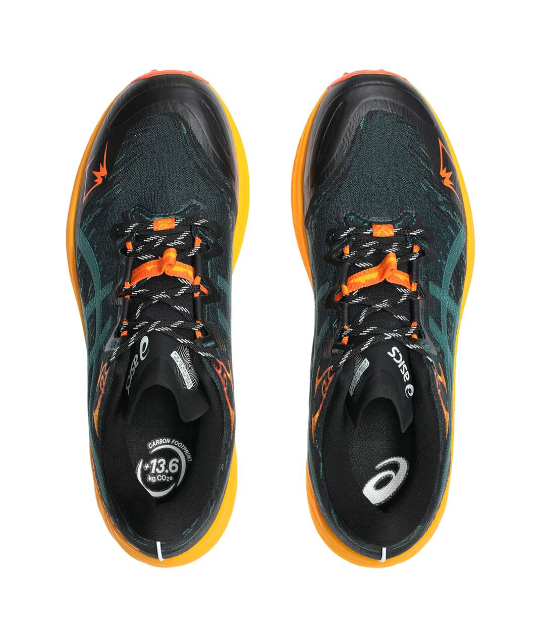 Mens Fuji Lite 5 Running Shoes Navy Blue Asics-4