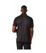 Mens navigate short-sleeved polo shirt black/orange pop Regatta-4