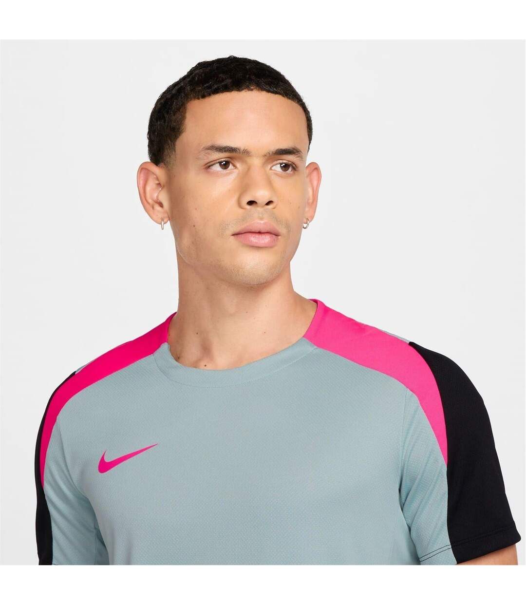 Maillot De Foot Strike Homme Gris Rose Nike-3