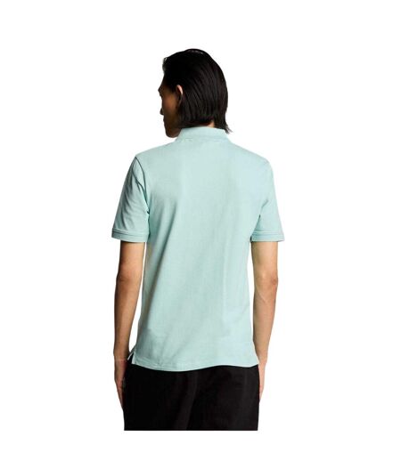 Mens Short-sleeved Polo Shirt Future Blue Lyle & Scott