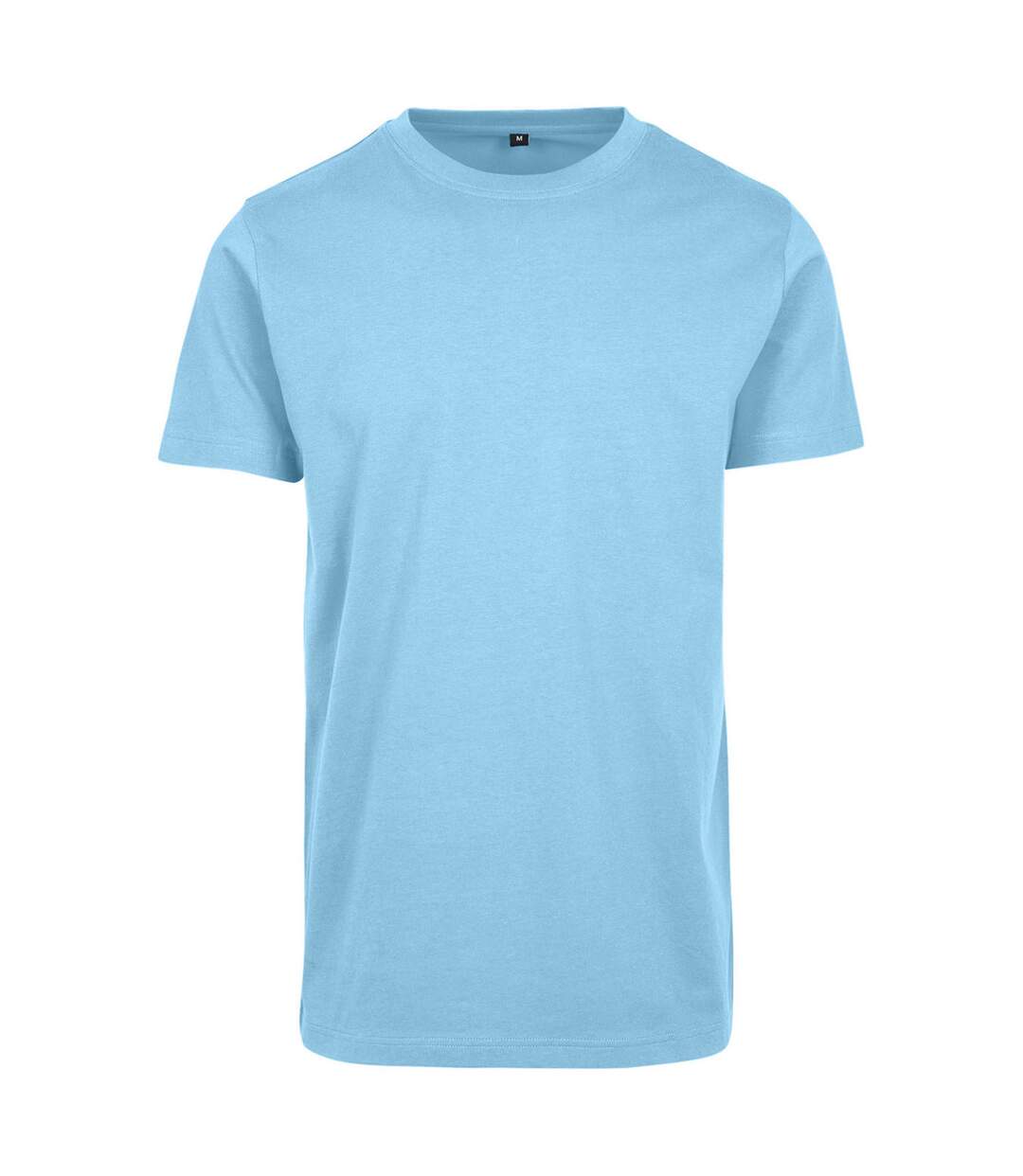 T-shirt à col rond homme bleu baltique Build your Brand