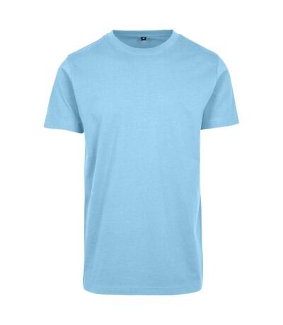 Mens t-shirt round neck baltic blue Build your Brand