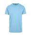 Mens t-shirt round neck baltic blue Build your Brand