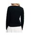 Pull marine  femme superdry essentials cable jumper-2