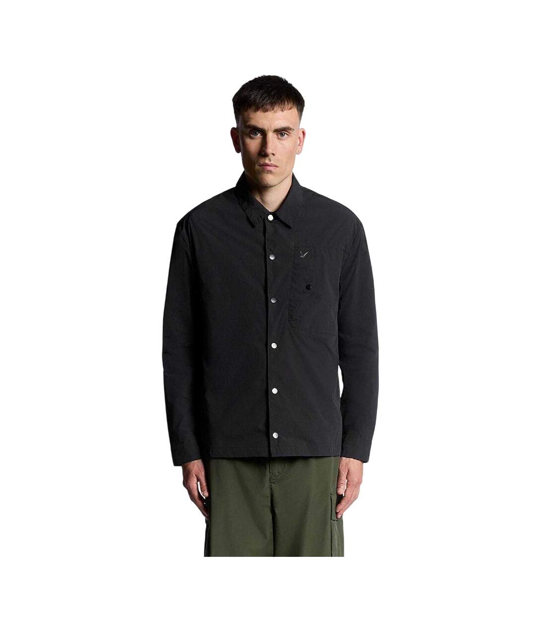 Surchemise Décontractée Manches Longues Homme Noir Lyle & Scott-2