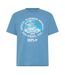 Mens Motorbike Cotton Regular T-shirt Blue Replay-2