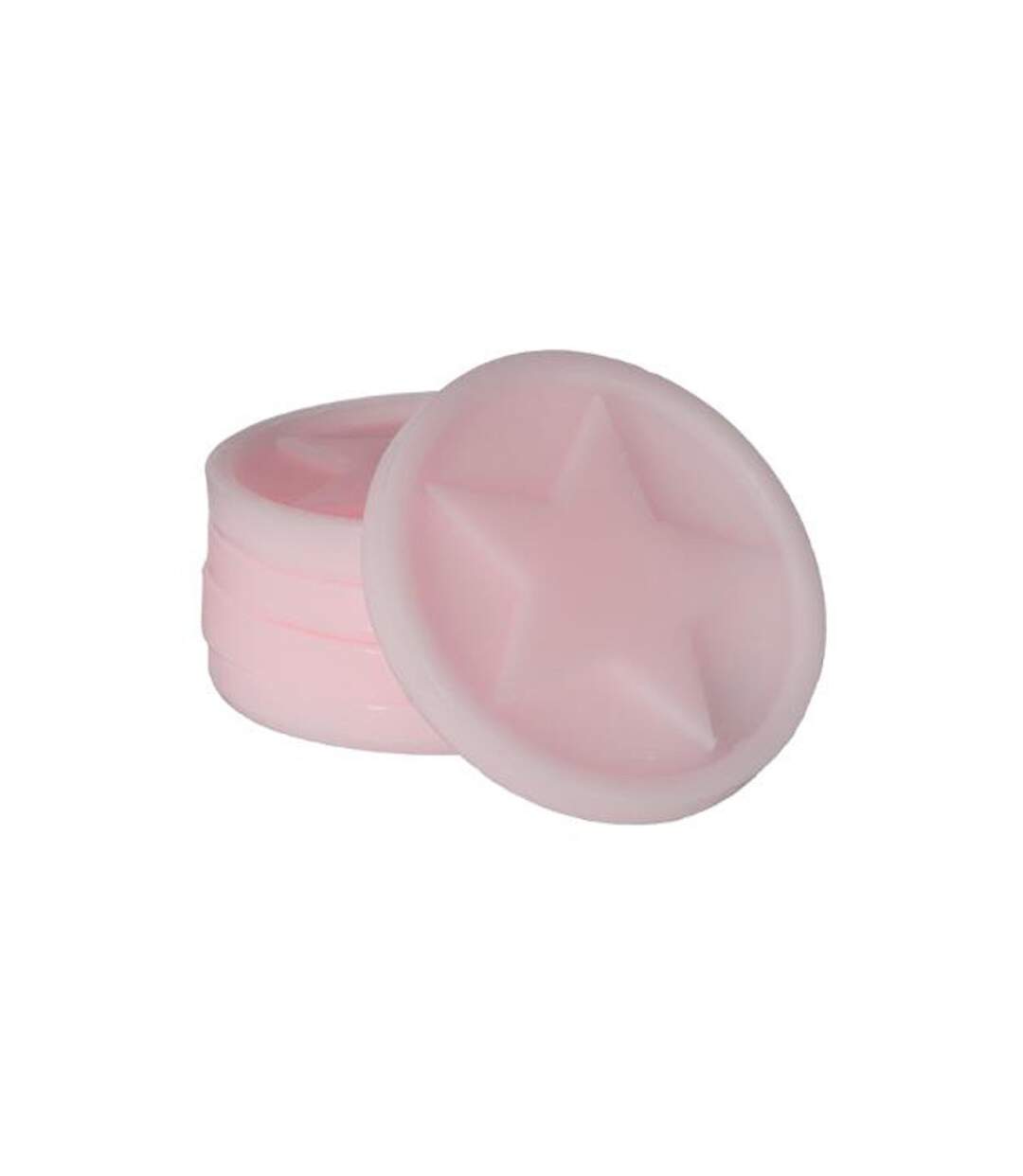 Lot de 5 Cires Parfumées à Brûler Etoile 45g Rose-1