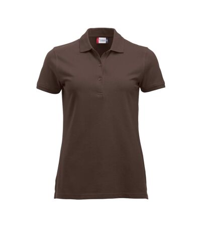 Clique Womens/Ladies Marion Polo Shirt (Dark Mocha)