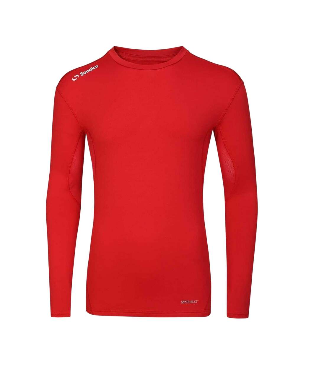 Haut Thermique Manches Longues Motif/style Central Homme Rouge Sondico-1