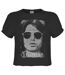 Womens/ladies Mr Mojo Risin The Doors Crop Top Charcoal Amplified-1