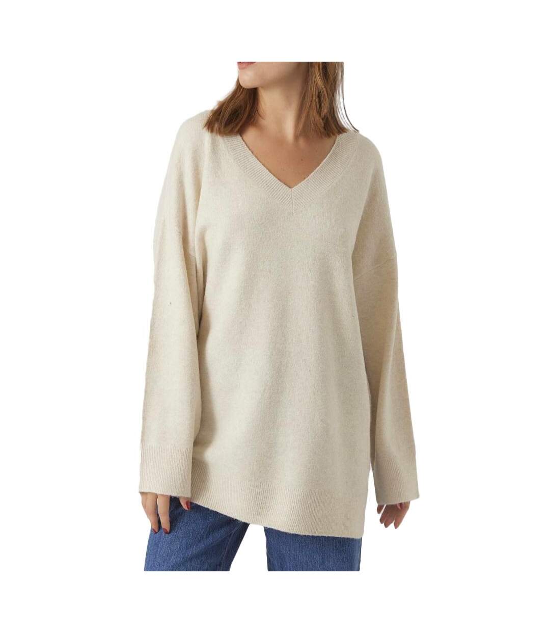 Pull Beige Femme Vero Moda Doffy 10290710 - M-1