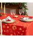 Nappe Imprimée Soir de Noël 140x360cm Rouge-2