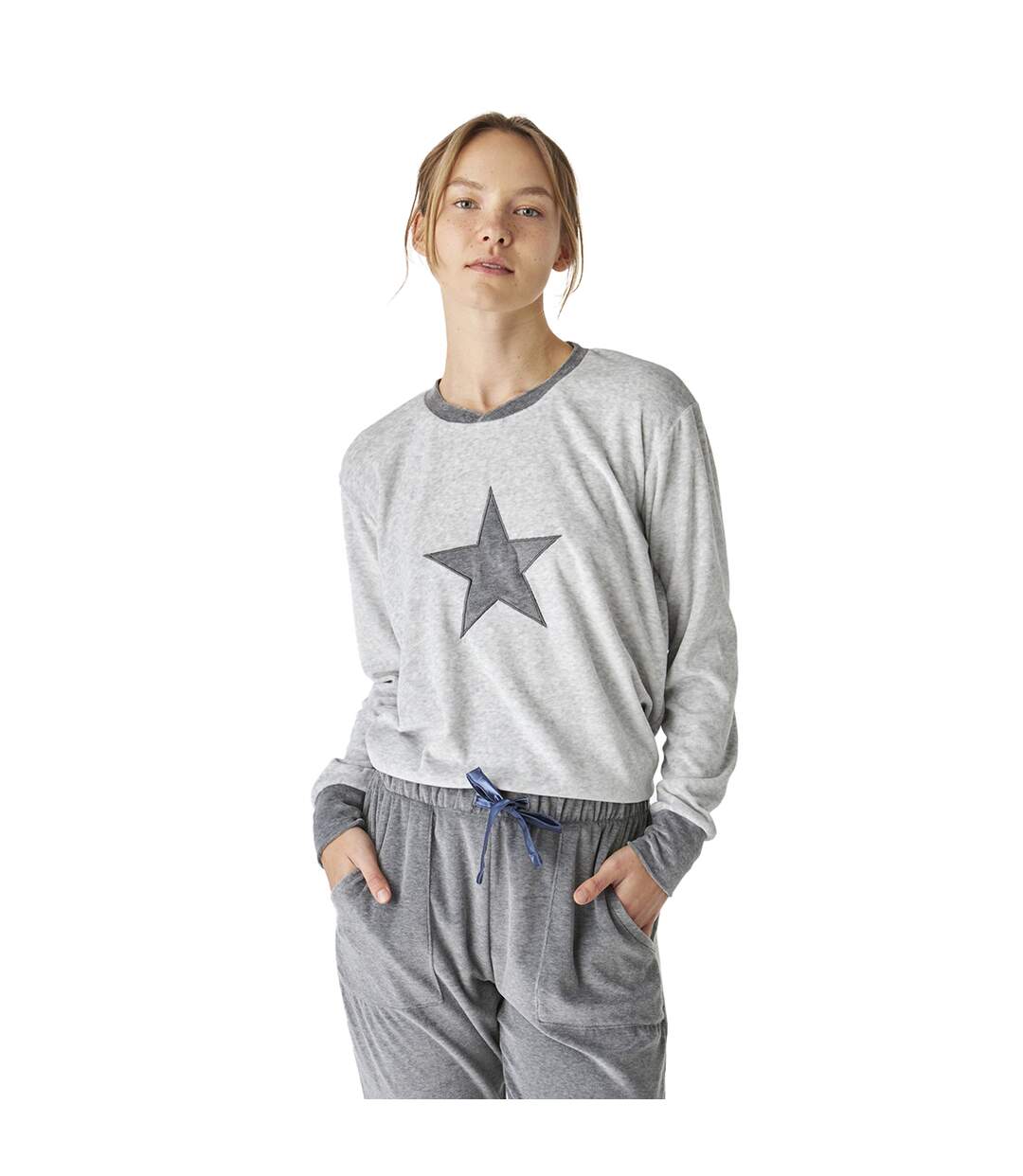 Winter pajamas long sleeve velvet JJBEP1700 women-2