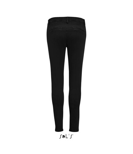 SOLS Womens/Ladies Jules Chino Trousers (Black) - UTPC2577