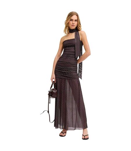 Ensemble Robe Longue Motif/style À Pois Femme Marron JJXX