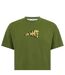 Mens Logo Slim T-shirt Green Yellow Off White-3