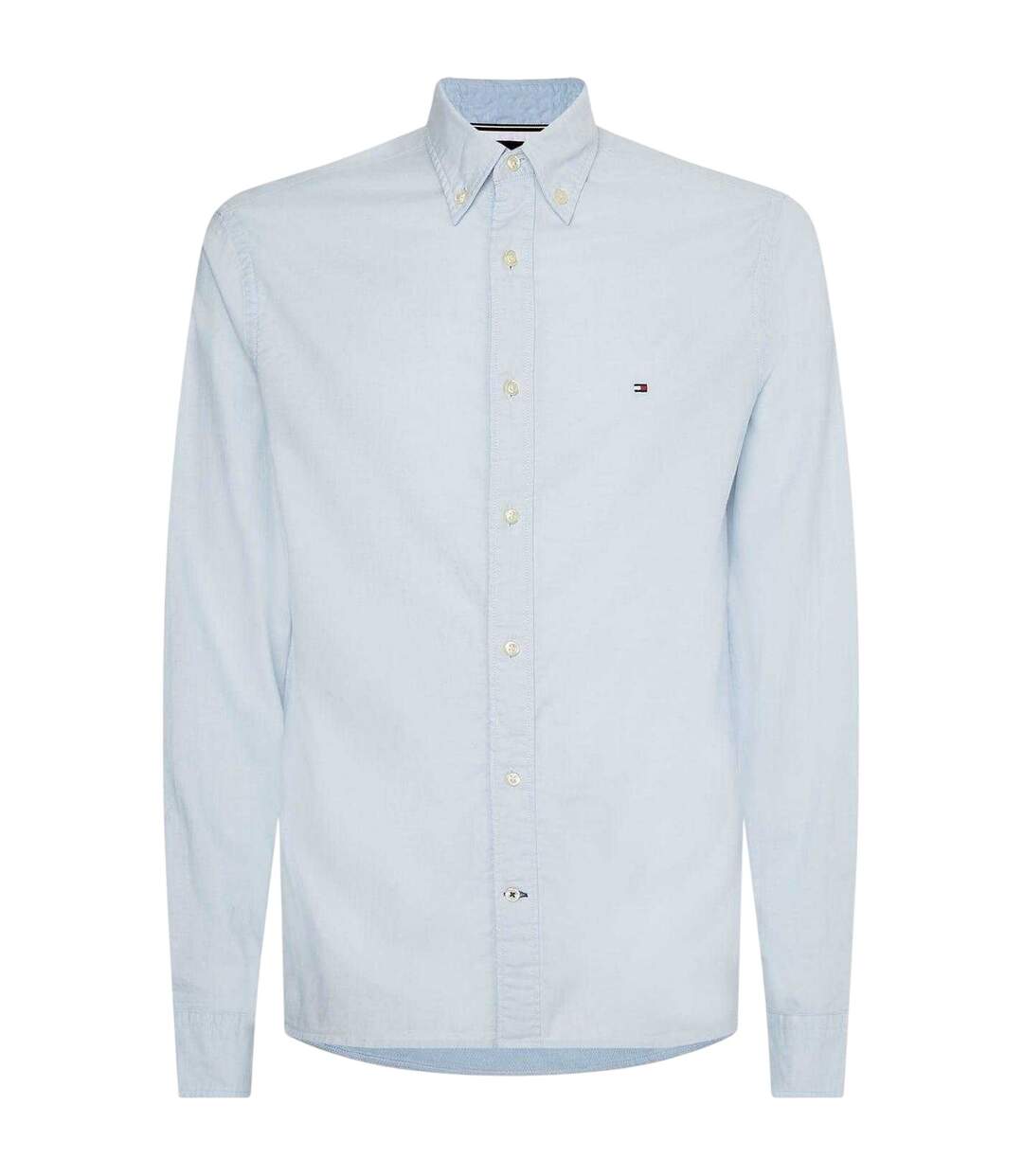 Mens Core 1985 Oxford Long-sleeved Button-down Shirt Blue Tommy Hilfiger-1