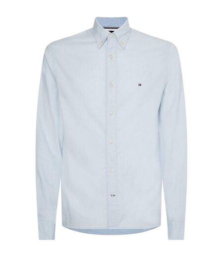 Mens Core 1985 Oxford Long-sleeved Button-down Shirt Blue Tommy Hilfiger