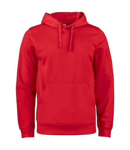 Unisex Adult Basic Active Pullover Hoodie Red Clique