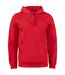 Unisex Adult Basic Active Pullover Hoodie Red Clique-1