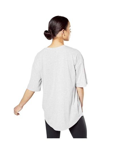 Womens/ladies Boyfriend T-shirt Grey Elle