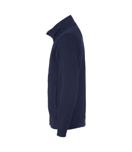 Mens classic full zip cardigan dark navy Clique