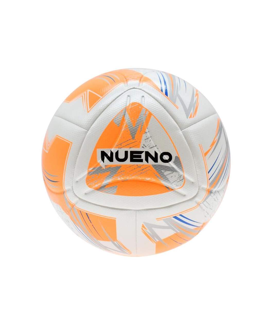 Ballon de foot nueno taille 4 blanc / orange fluo / bleu / argenté Precision-1