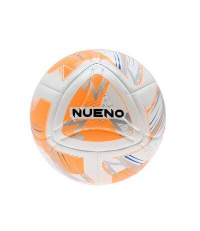 Ballon de foot nueno taille 4 blanc / orange fluo / bleu / argenté Precision