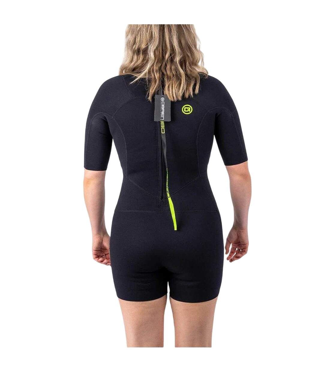 Womens/ladies Zipped Tight Wetsuit Black O´Brien-2