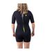 Womens/ladies Zipped Tight Wetsuit Black O´Brien-2