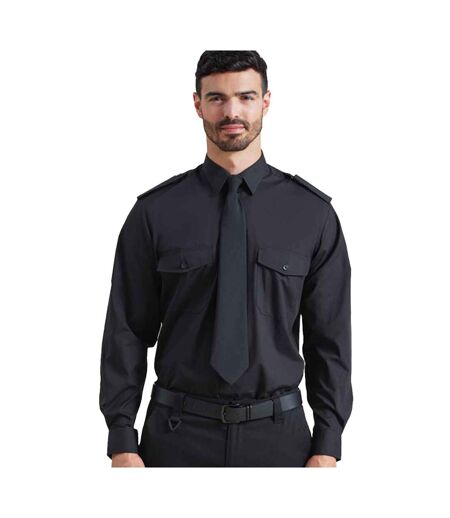 Chemise pilote homme noir Premier Premier