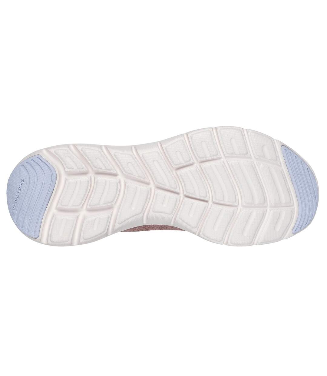 Womens/ladies Flex Appeal 5.0 Crusing Thru Trainers Mauve Light Blue Skechers-4