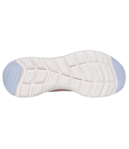 Womens/ladies Flex Appeal 5.0 Crusing Thru Trainers Mauve Light Blue Skechers
