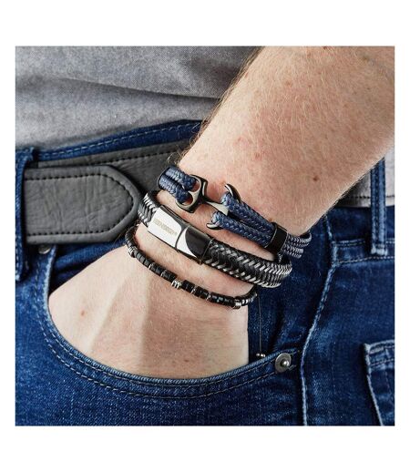 Bracelet noir/acier homme geographical norway 315020 - taille unique